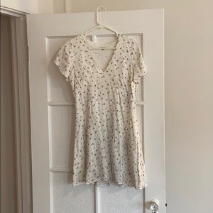 Black Swan Mini white floral dress